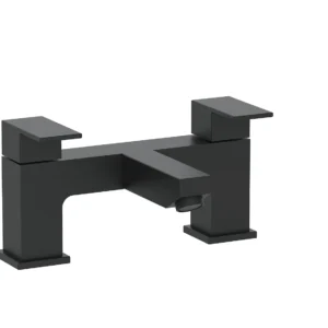 Matt Black Square Bath Filler Mixer Tap -BLK12-