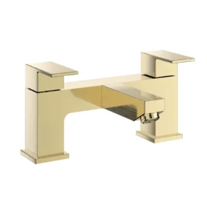 Brushed Brass Square Bath Filler Mixer Tap -BBR15-