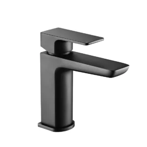 Square Mono Basin Sink Mixer Tap-BLK01- Incl. Waste
