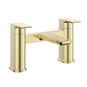 Square Bath Filler Mixer Tap Brushed Brass -BBR06-