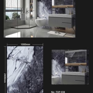 PVC Wall Panel -1000mm x 2400mm x 10mm - Top 038