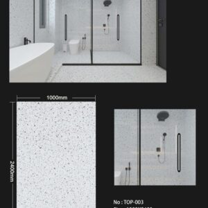 PVC Wall Panel -1000mm x 2400mm x 10mm - Top 003