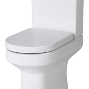 Semi Flush To Wall Toilet -Harmony- Pan, Cistern & Soft Close Seat