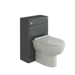 500mm Waterproof WC Unit- Anthracite Gloss (Solar)