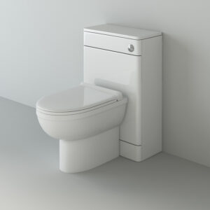 500mm Waterproof WC Unit- White Gloss (Solar)