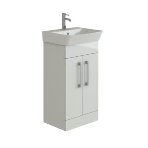 500 Gloss White Unit and Basin (Planet)