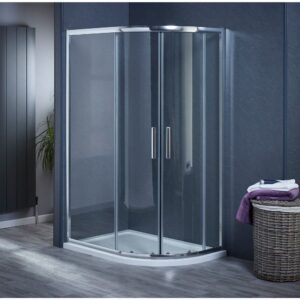 Chrome Quadrant Shower Enclosure 1000mm x 900mm x 1850mm