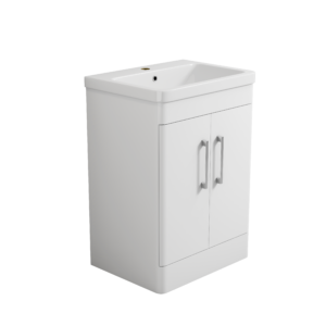 Bliss 600mm Waterproof PVC Vanity Unit With Doors and Basin
