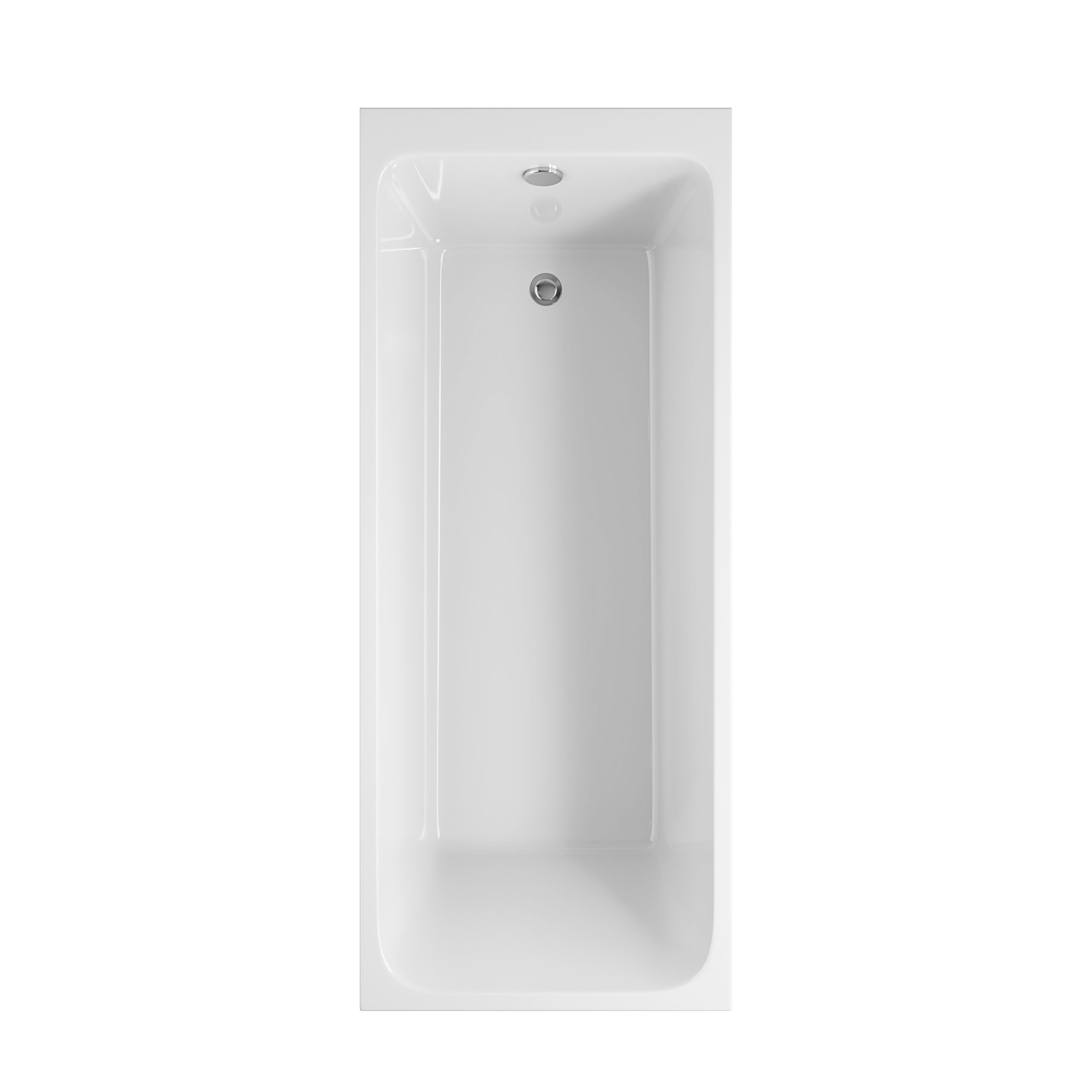 Tuscan Square Single End 1700x700x550mm 0TH Bath w/Legs