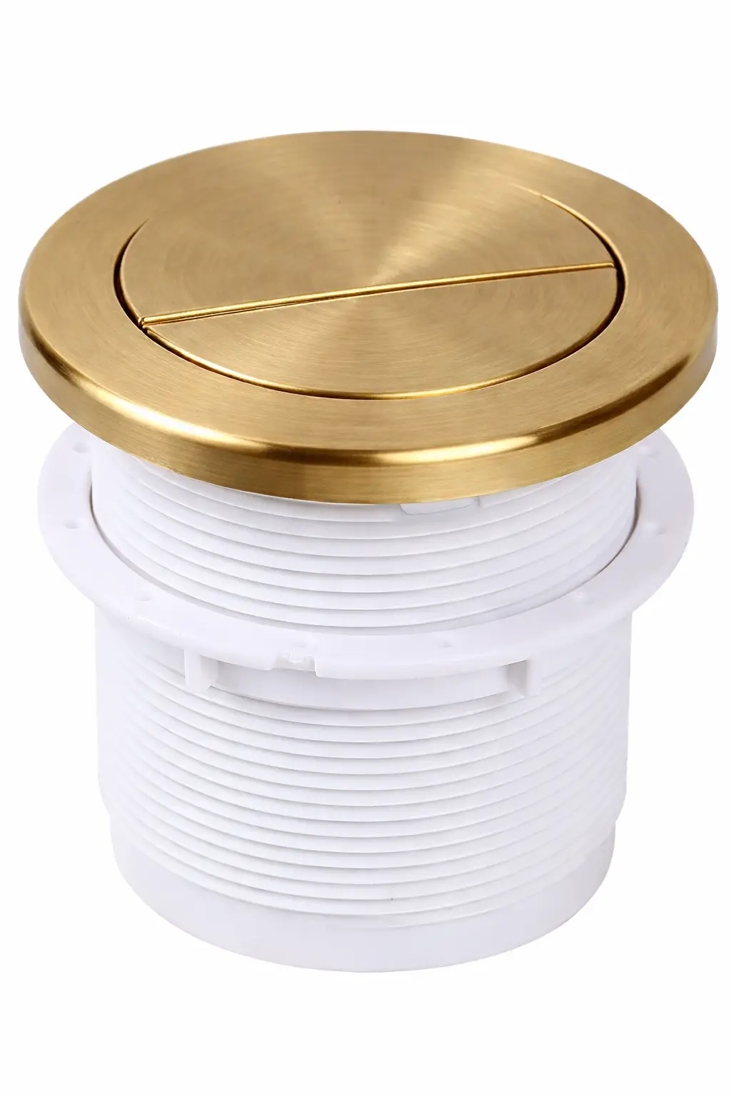 Brushed Brass Button for Pneumatic Cistern
