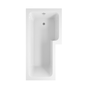 L Shape 1700x850x560mm 0TH Shower Bath Pack (RH)