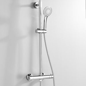 Two Outlet Twin Shower Valve w/Riser & Overhead Kit